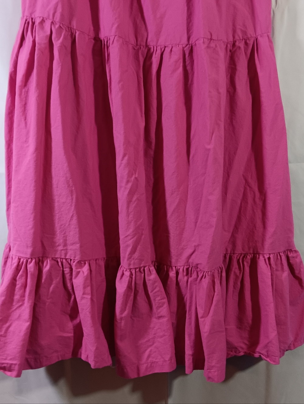 Japna Womens Small Pink Tiered Maxi Skirt Ruffle Boho Peasant Coastal Cottage - Picture 6 of 7